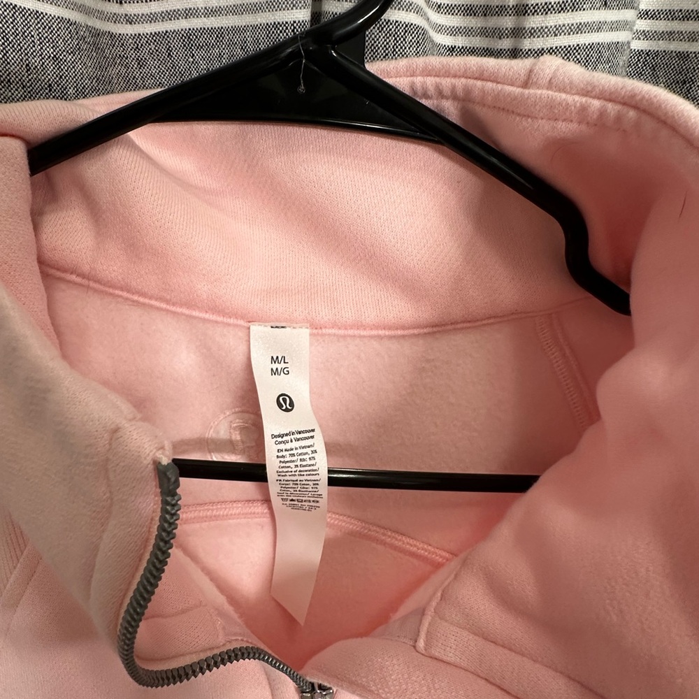 Lululemon Scuba Pink Quarter Zip - Picture 3 of 4